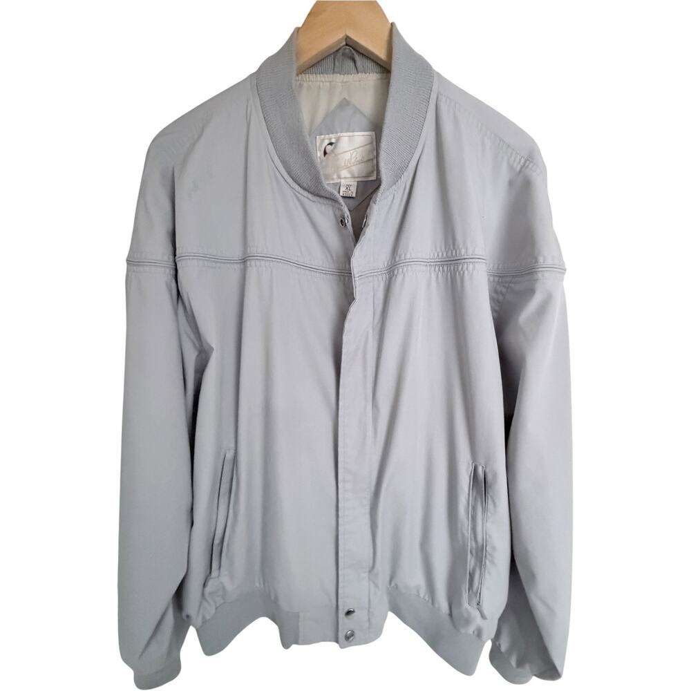Arnold Palmer Mens Golf Windbreaker Jacket Gray Full Zip Lightweight XL